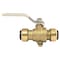 Apollo 3/4 in. Brass Push Ball Valve with Flange and Drain FSBBV34DE - alternate 1